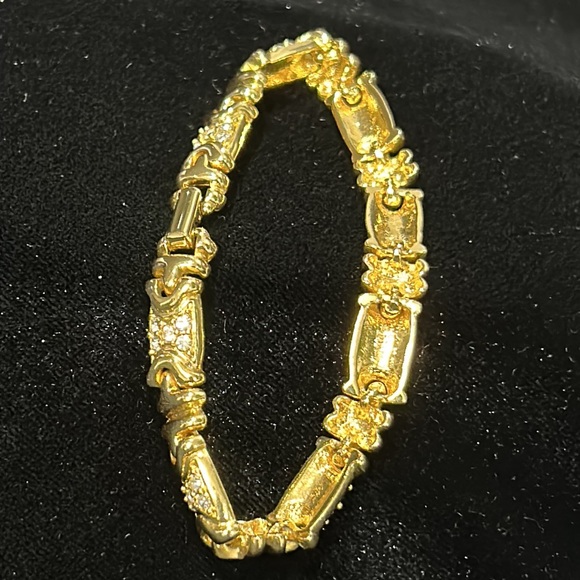 #14 Vintage Joan Rivers Bracelet w Round Cubic Zirconia, 7", Signed Never Worn - Picture 9 of 10